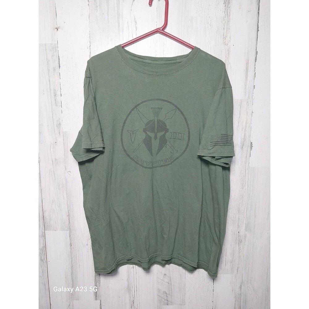 Kryptek Men's XL Green Spartan Helm Tee Shirt